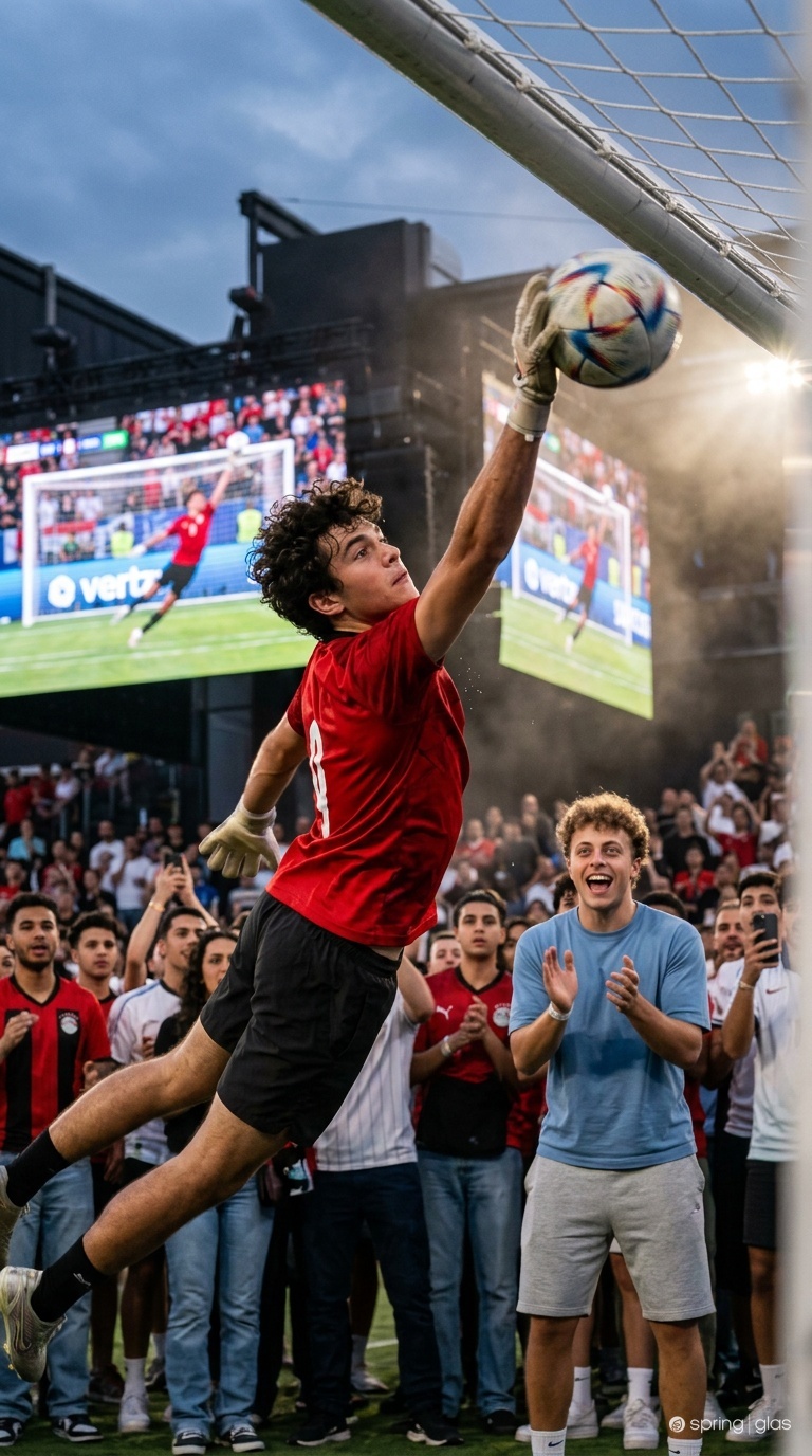 GLAS™ AI portrait — Dramatic Kick look at FIFA Fan Festival Dallas